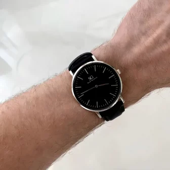 Relógio Saint Germain Murray Black Hill 40mm Cor da correia Preto Cor...