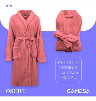 Roupão Microfibra Fleece Aveludado Quentinho Plush Inverno