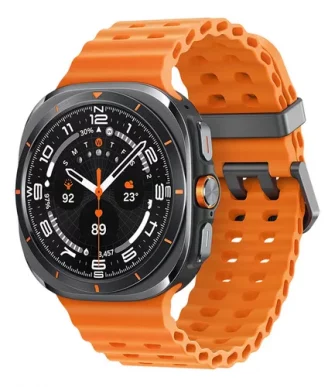 Samsung Galaxy Watch Ultra Smartwatch 47mm Lte Caixa Titânio Cinza Pulseira Laranja