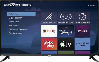 Smart TV 42” Britânia Roku TV Dolby Audio BTV42G6FR2CP
