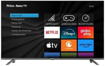 Smart TV 55” Philco PTV55G3ERSGB Roku TV Led Dolby Audio
