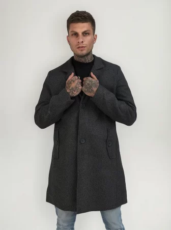 Sobretudo Masculino Casaco Longo Jaqueta Parka Térmico Botão