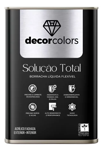 Tinta Borracha Líquida Solução Total 21,5 Kg - Decor Colors