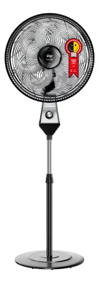 Ventilador de Coluna Silencioso WAP Flow Turbo 180W 8 Pás com Ajuste...