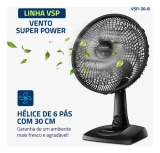 Ventilador de Mesa 30cm Super Power