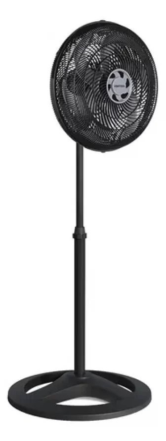 Ventilador Oscilante De Coluna Ventisol 30cm Turbo 6 Pás Preto